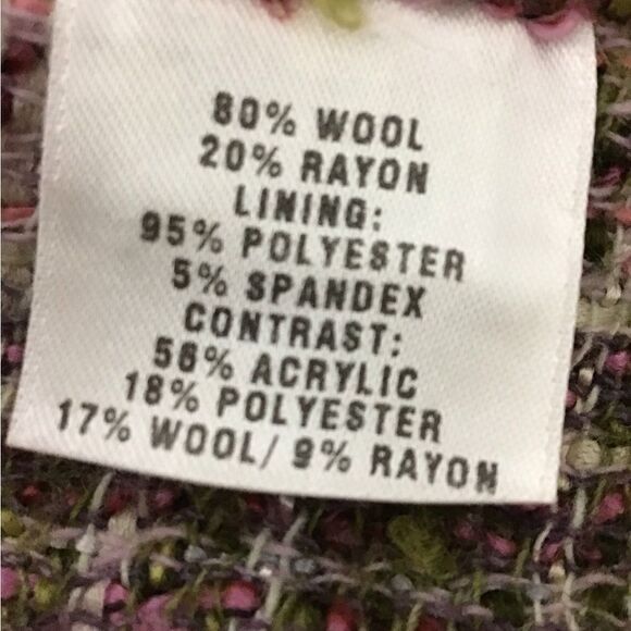 St John Sport By Marie Gray Tweed Knit Sweater Jacket Size XL - Picture 9 of 16